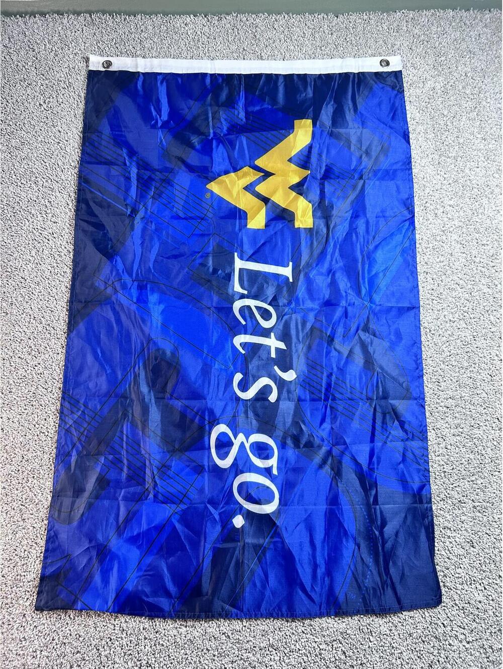 West Virginia University Let's Go Banner Flag